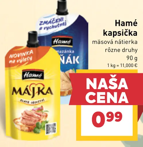 Hamé kapsička mäsová nátierka