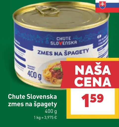 Chute Slovenska zmes na špagety