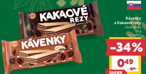 Kávenky a Kakaové rezy