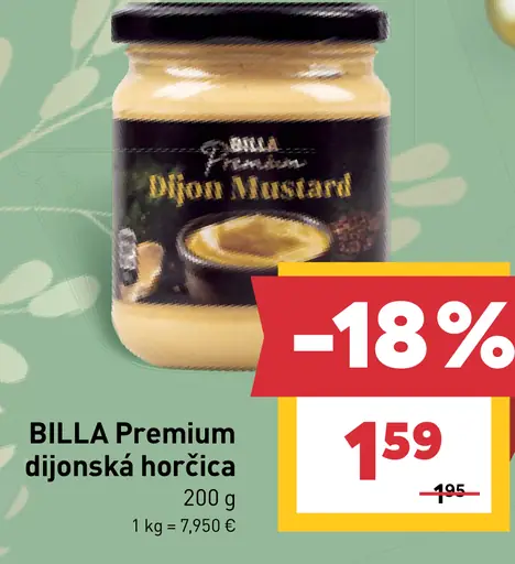 BILLA Premium dijonská horčica