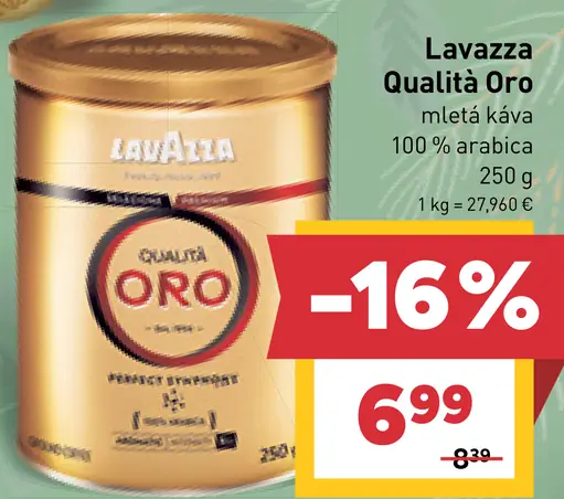 Lavazza Qualità Oro Pražená mletá káva
