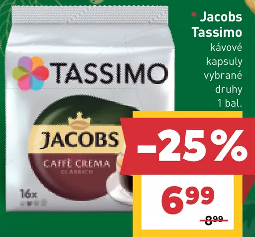 Jacobs Tassimo kávové kapsuly