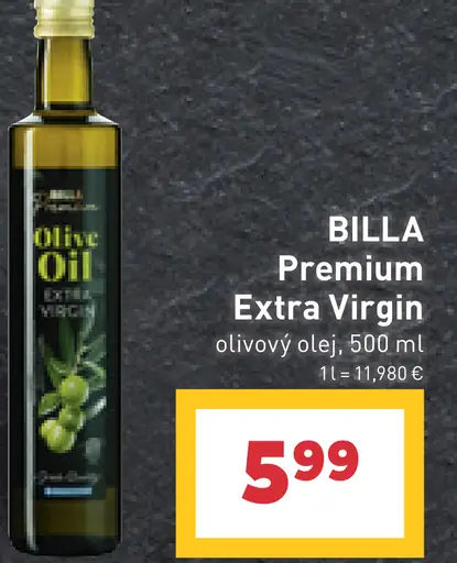 BILLA Premium Extra Virgin olivový olej