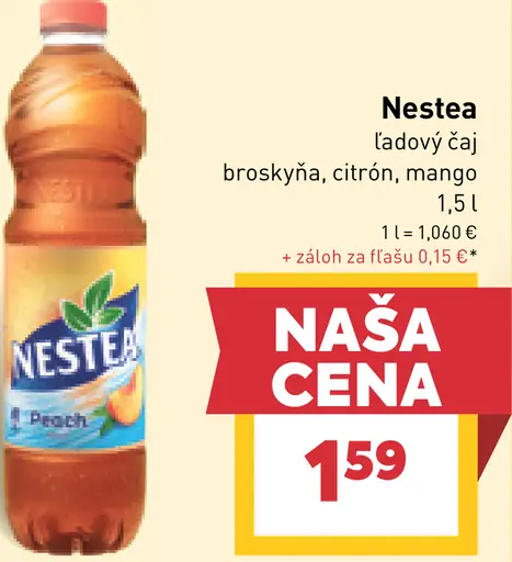 Nestea ľadový čaj broskyňa, citrón, mango