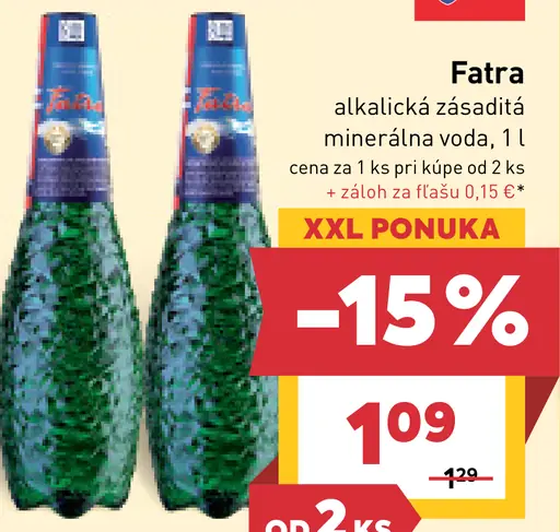 Fatra alkalická zásaditá minerálna voda