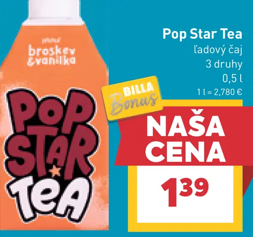 Pop Star Tea ľadový čaj