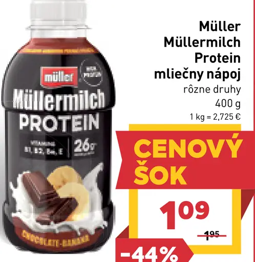 Müller Müllermilch Protein mliečny nápoj