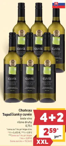Chateau Topoľčianky cuvée biele víno