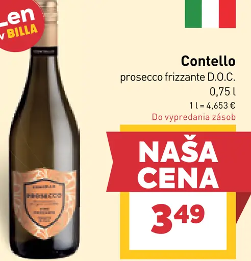 Contello prosecco frizzante D.O.C.