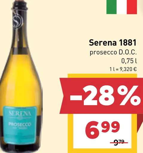 Serena 1881 prosecco D.O.C.