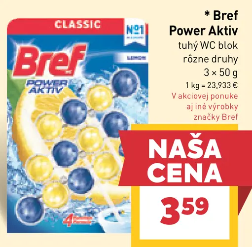 Bref Power Aktiv WC blok