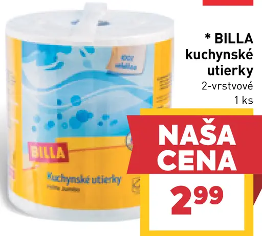 BILLA kuchynské utierky 2-vrstvové