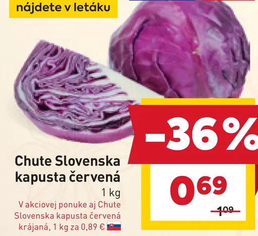 Chute Slovenska kapusta červená