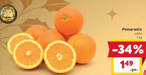 Pomaranče voľné