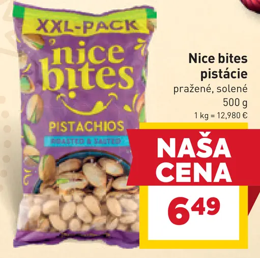 Nice bites pistácie pražené, solené