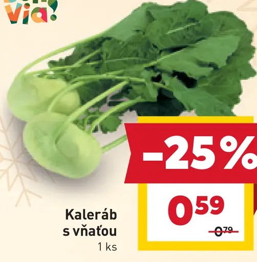 Bon Via kaleráb s vňaťou