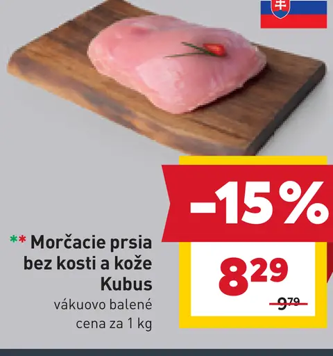 Morkacie prsia bez kosti a kože Kubus