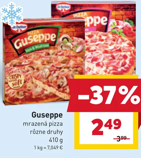 Jusseppe mrazená pizza