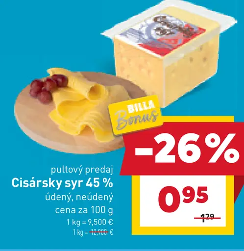 Cisársky syr 45%