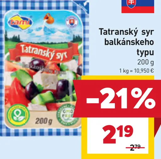 Tatranský syr balkánskeho typu