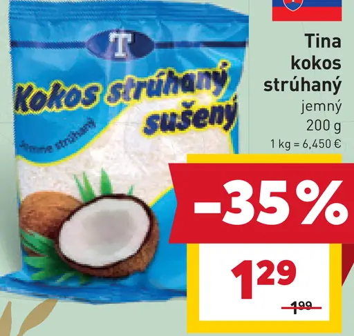 Tina kokos strúhaný jemný