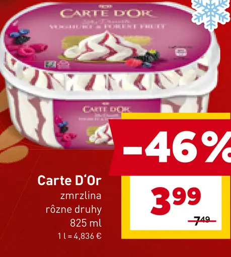 Carte D'Or zmrzlina