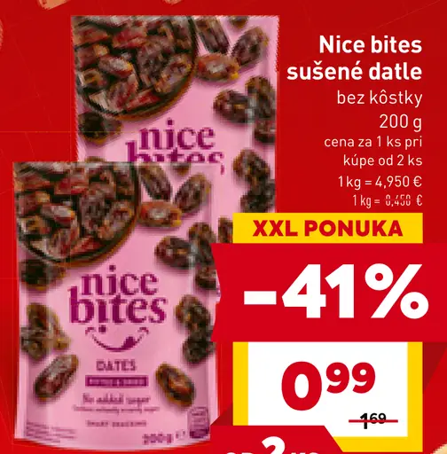 Nice bites sušené datle