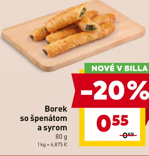 Burek so špenátom a syrom