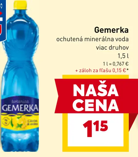 Gemerka ochutená minerálna voda