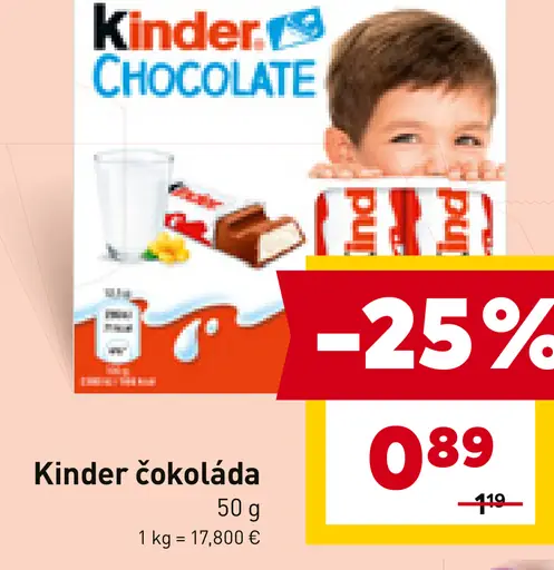 Kinder čokoláda