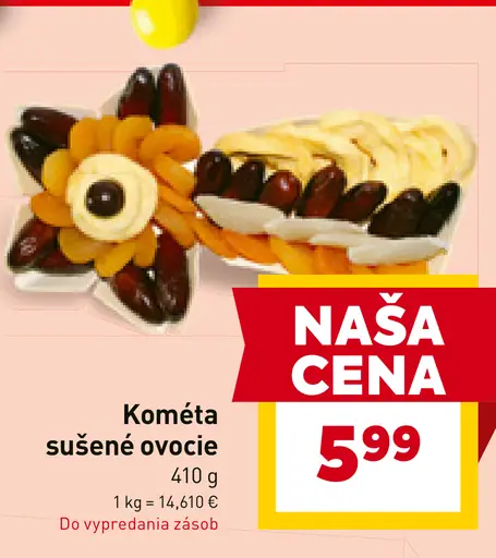 Kométa sušené ovocie
