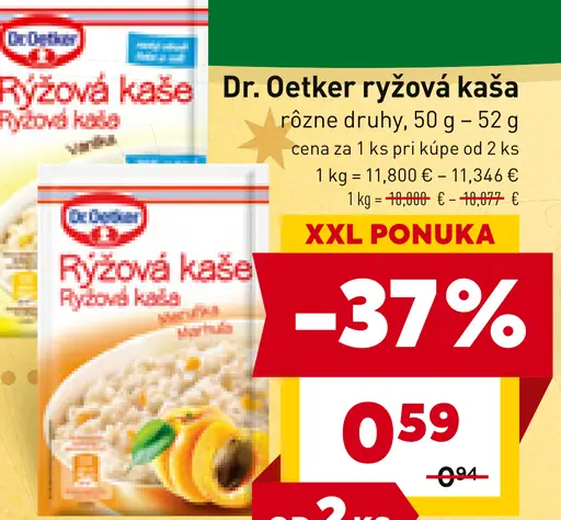Dr. Oetker ryžová kaša