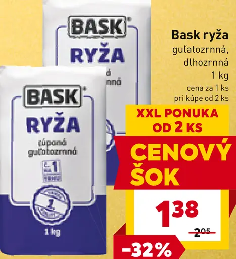 Bask ryža guľatozrnná