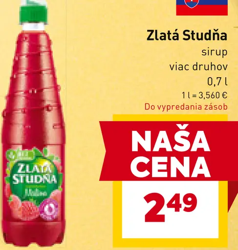 Zlatá studňa sirup