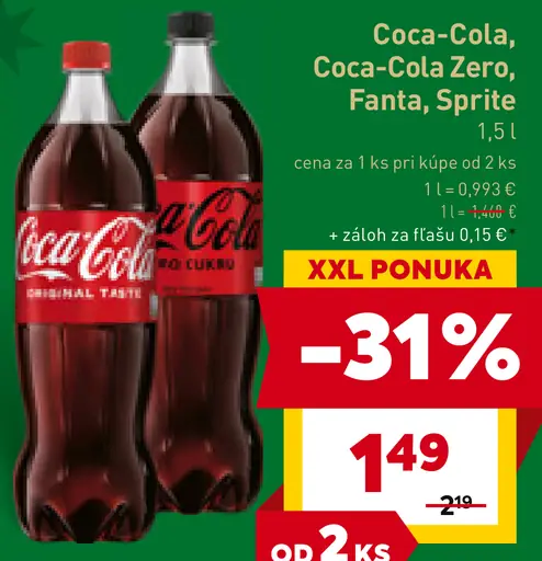 Coca-Cola Coca-Cola Zero Fanta Sprite