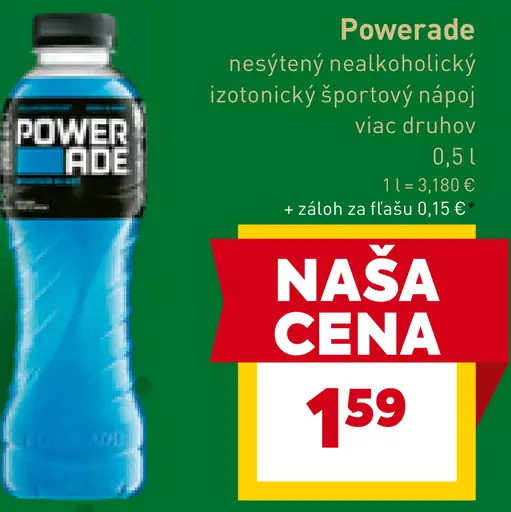 Powerade neperlivý nápoj
