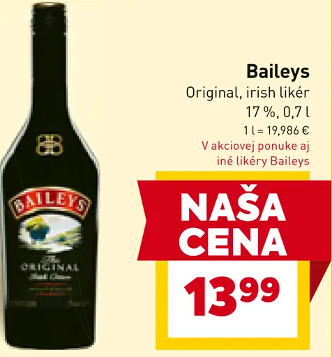Baileys Original irish likér