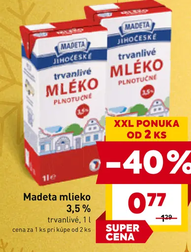 Madeta Trvanlivé mlieko