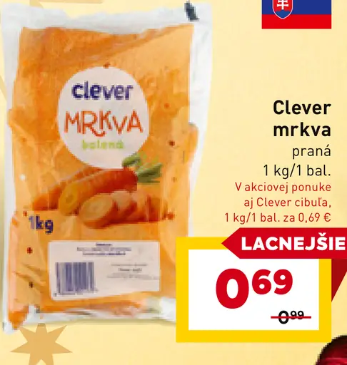 Clever mrkva praná