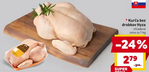 Hyza kurča bez drobkov