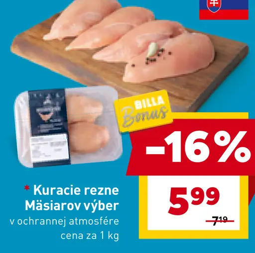 Mäsiarov výber Kuracie rezne