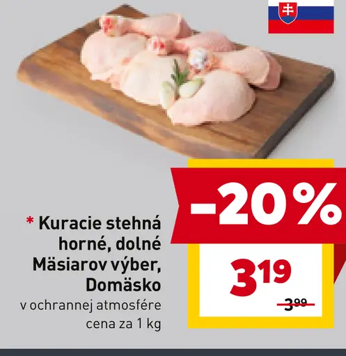 Mäsiarov výber kuracie stehná horné, dolné