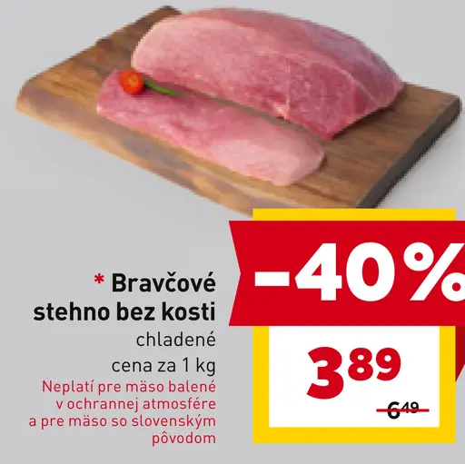 Bravčové stehno bez kosti