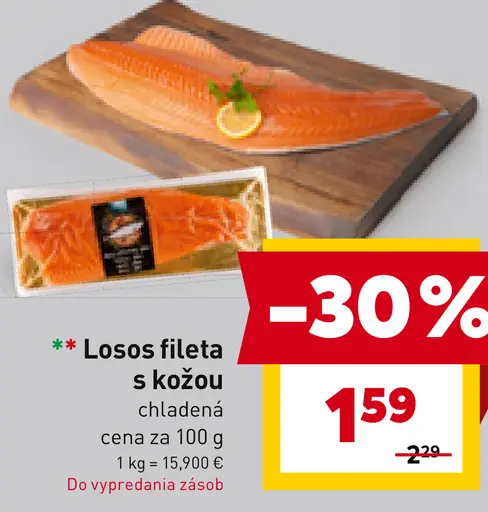 Losos fileta s kožou