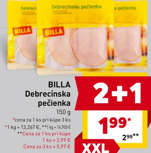 BILLA Debrecínska pečienka