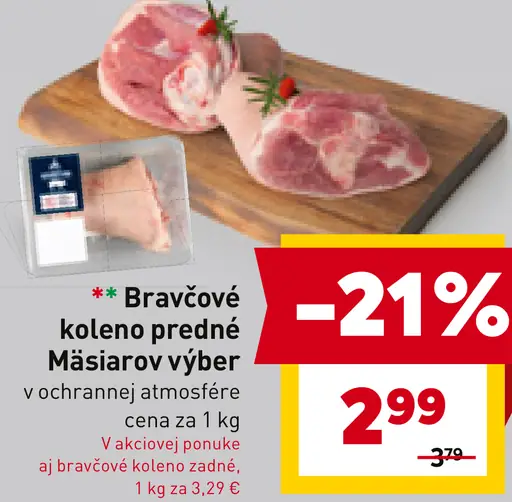 Bravčové koleno zadné Mäsiarov výber