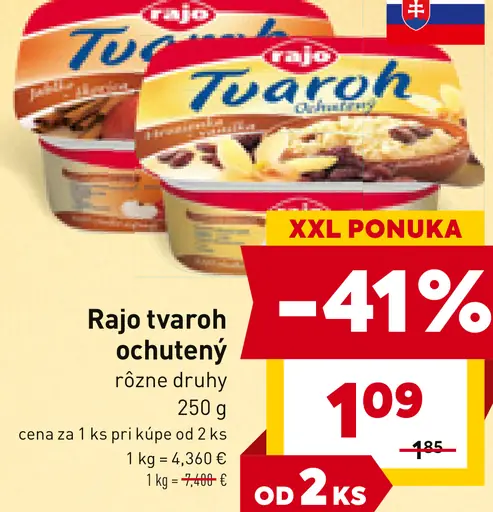 Rajo tvaroh ochutený