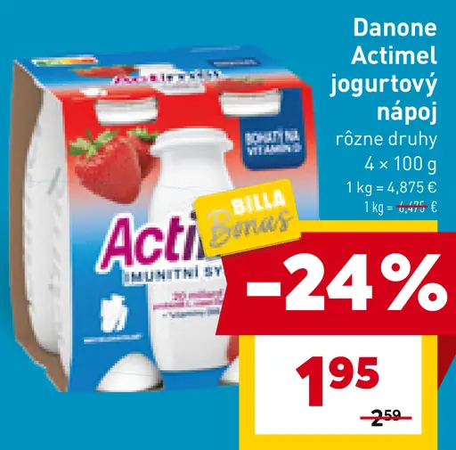 Danone Actimel jogurtový nápoj