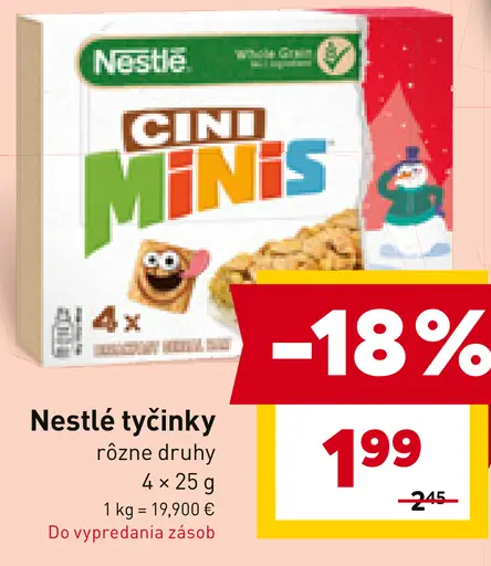 Nestlé Tyčinky