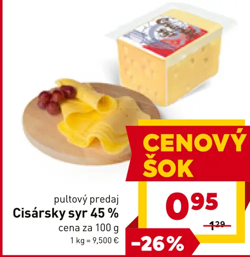 Cisársky syr 45%